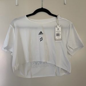 NWT Adidas X Peloton Cropped T-shirt white size M